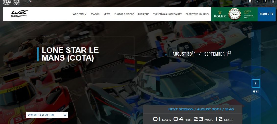 Data dan fakta Lone Star Le Mans, Persaingn semakin ketat. (fiawec)